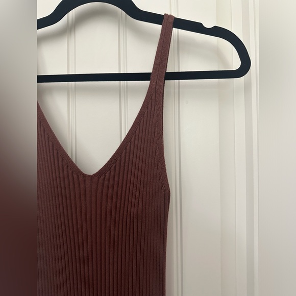 Abercrombie & Fitch Chocolate Brown Knit Midi Dress - Picture 3 of 9